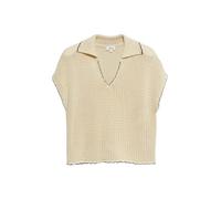 Strickpullover mit überschnittenen Schultern und Polokragen 40 beige 2179341.8000.40