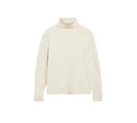 s.Oliver Rollkragenpullover Damen Feinstrick mit Viskose Beige (light beige melange) Gr. 42
