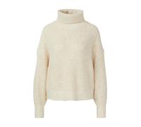 s.Oliver Strickpullover Oversize mit Rollkragen und weiten Ärmeln Damen Beige Größe 42