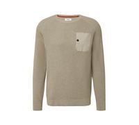 Strickpullover mit Brusttasche und Druckknopf M beige 2170222.80W0.M