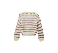 Gestreifter Grobstrickpullover im Loose Fit 134/140 beige|mehrfarbig 2170595.0406.134_140