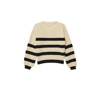 Gestreifter Chenille Pullover im Loose Fit 134/140 beige|schwarz 2173710.04X4.134_140