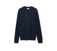 Strickpullover S.OLIVER, Herren, Gr. 3XL, blau (navy), Strick, Obermaterial: 100% Baumwolle, unifarben, bequem hüftbedeckend, Rundhals, Bündchen, Pullover Strickpullover, mit Rundhals / Baumwolle (195
