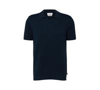 Gestricktes Poloshirt aus Baumwoll-Leinen-Mix S blau 2175905.5978.S