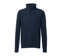 s.Oliver Leichter Pullover mit Snood-Kragen und Logo-Detail Blau XL