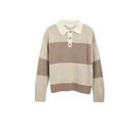 Strickpullover mit Polokragen 38 braun|beige 2182170.85X0.38