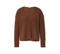 Grobstrickpullover mit V-Ausschnitt im Relaxed Fit 42 braun 2176604.8837.42