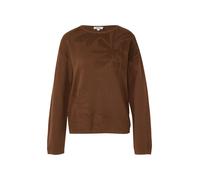 Pullover mit dekorativem Strickmuster 46 braun 2173393.8837.46
