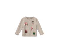 Unisex Strickpullover mit Applikation 74 braun 2184358.84W0.74