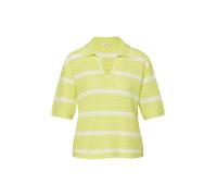 Strickpolo mit V-Ausschnitt im Relaxed Fit 36 gelb 2176637.71X2.36