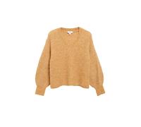s.Oliver Red Label - Strickpullover mit V-Ausschnitt gelb/orange - Gr. - 36