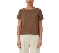s.Oliver Strickpullover BLACK LABEL Relaxed Fit U-Boot-Ausschnitt Braun M