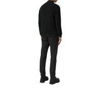 Strukturmix-Troyer aus Baumwolle mit Garment Dye L schwarz 2170238.9999.L