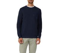 s.Oliver Strickpullover mit Brusttasche und Druckknopf Blau M