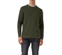 Strickpullover mit Crew Neck und Strukturmuster XL olive 2172249.7938.XL