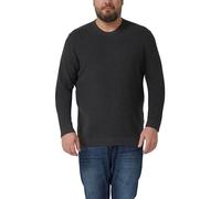 Strickpullover mit Crew Neck und Strukturmuster 4XL grau 2176952.9898.4XL