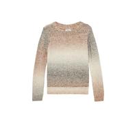 s.Oliver Strickpullover mit Farbverlauf, Regular Fit, gerippter Baumwoll-Mix, Beige Größe 140