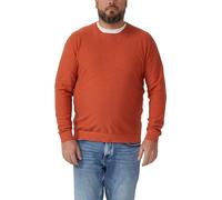 Strickpullover mit Flammgarnstruktur und Rollkante 4XL orange 2179493.3410.4XL