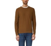 Strickpullover mit Flammgarnstruktur und Rollkante 3XL braun 2178506.8919.3XL