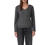 Strickpullover mit Glitzergarn und Pailletten-Details 38 grau 2171609.97W3.38