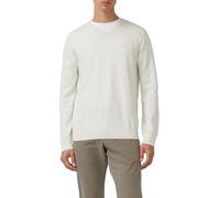s.Oliver Strickpullover Herren 2143174 (03W0) mit Logo-Stickerei creme XXXL