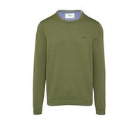 s.Oliver RED LABEL Regular Fit Strickpullover aus reiner Baumwolle in Oliv, Größe XXL