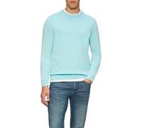 s.Oliver RED LABEL Regular Fit Strickpullover aus reiner Baumwolle in Aqua, Größe XXL