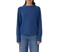 Strickpullover mit Stehkragen und Fledermausärmeln 40 blau 2170432.5527.40