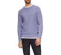 s.Oliver Strickpullover mit Strukturmix und Logo-Patch
