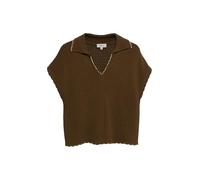 s.Oliver Strickpullover mit überschnittenen Schultern und Polokragen