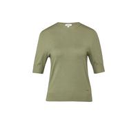 Weicher Kurzarm-Strickpullover im Slim Fit 44 olive 2174842.7900.44