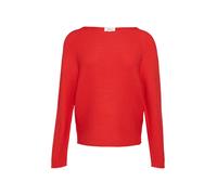 s.Oliver Strickpullover mit U-Boot-Ausschnitt und Rollsaum rot 38