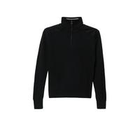 Strickpullover mit Troyer-Kragen und Schulterpaneelen aus Webstoff 146/152 schwarz 2170656.9999.146_152