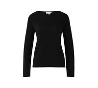 Weicher Feinstrickpullover mit Rollkanten 44 schwarz 2168768.9999.44