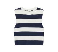 Verkürztes Stricktop aus Viskosemix im Slim Fit 134/140 blau|creme 2172022.58X1.134_140