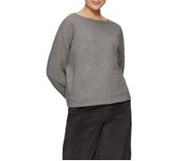 Strukturierter Strickpullover mit Fledermausärmeln 38 grau 2163723.9730.38