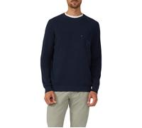 Strickpullover mit Brusttasche und Druckknopf L blau 2170222.5978.L