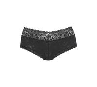 Stringpanty S.OLIVER "Danielle", Damen, Gr. 32/34, schwarz, Spitze, Obermaterial: 90% Polyamid, 10% Elasthan, Unterhosen, aus dezent transparenter Spitze in blumiger Optik (19994509-32) schwarz
