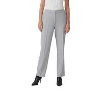 s.Oliver BLACK LABEL - Anzughose aus Piqué mit High-Rise-Bund grau - Gr. - 46