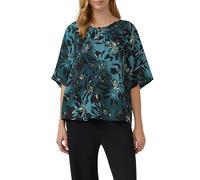 Strukturierte Bluse aus Viskosemix mit Raffung 44 Blau 2168772.69A1.44