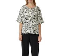 Strukturierte Bluse aus Viskosemix mit Raffung 42 creme|mehrfarbig 2168772.02A2.42