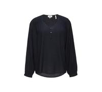 Strukturierte Bluse aus Viskosemix mit Smok Details 44 blau 2154523.5959.44