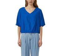 Strukturierte Bluse im O-Shape 44 blau 2176362.5615.44