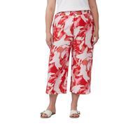 s.Oliver Curve Damen Culotte Hose | Übergrößen 44-54 (DE/NL/SE/PL, Numerisch, 50, Regular, Regular, Gemustert)