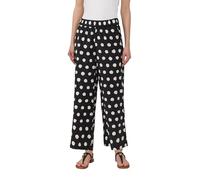 Strukturierte Culotte aus Viskosemix 46 schwarz 2163699.99A2.46