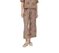 s.Oliver RED LABEL Relaxed Fit Culotte aus Viskose-Mix in Mittelbraun, Größe 34