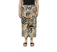 Strukturierte Culotte mit Elastikbund 52 braun|mehrfarbig 2182981.84A0.52