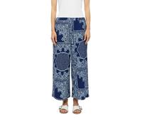 Strukturierte Culotte mit Elastikbund 34 blau 2182253.57A1.34