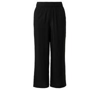 Strukturierte Culotte mit Elastikbund und Eingrifftaschen 38 schwarz 2165047.9999.38