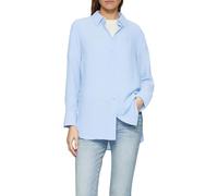 Strukturierte Hemdbluse aus Viskosemix blau 2156350.5083.44